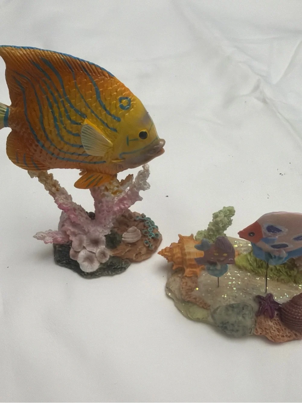 Yellow & Blue Tropical Fish Aquarium Ornament - Brand Unspecified